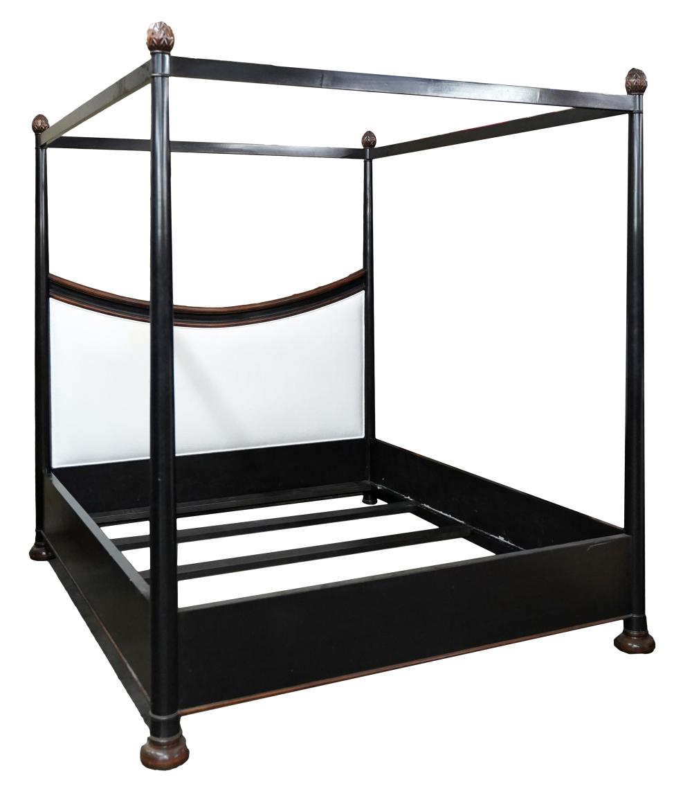 LARGE EBONIZED CANOPY BEDwith