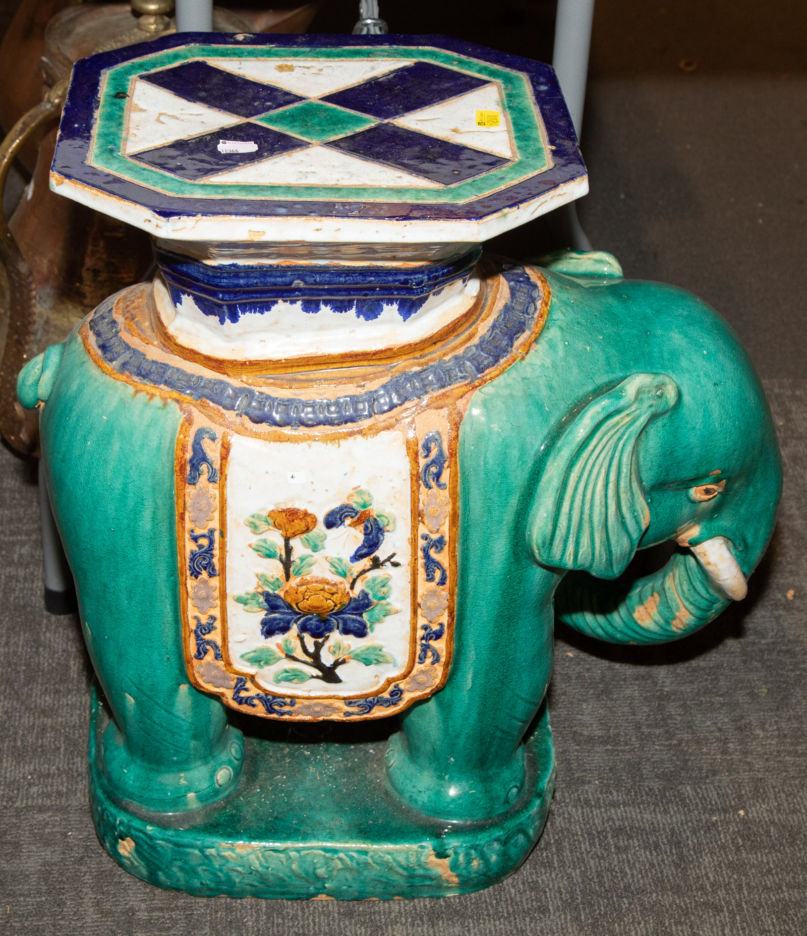 LARGE ELEPHANT FORM POTTERY