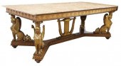 LARGE EMIPRE STYLE MARBLE-TOP