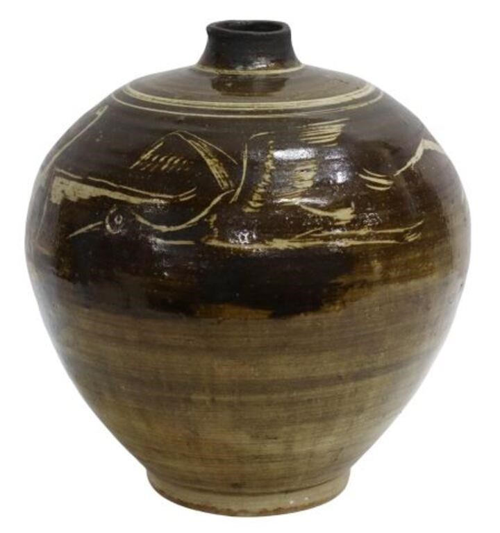 LARGE ENGLISH ART POTTERY STONEWARE