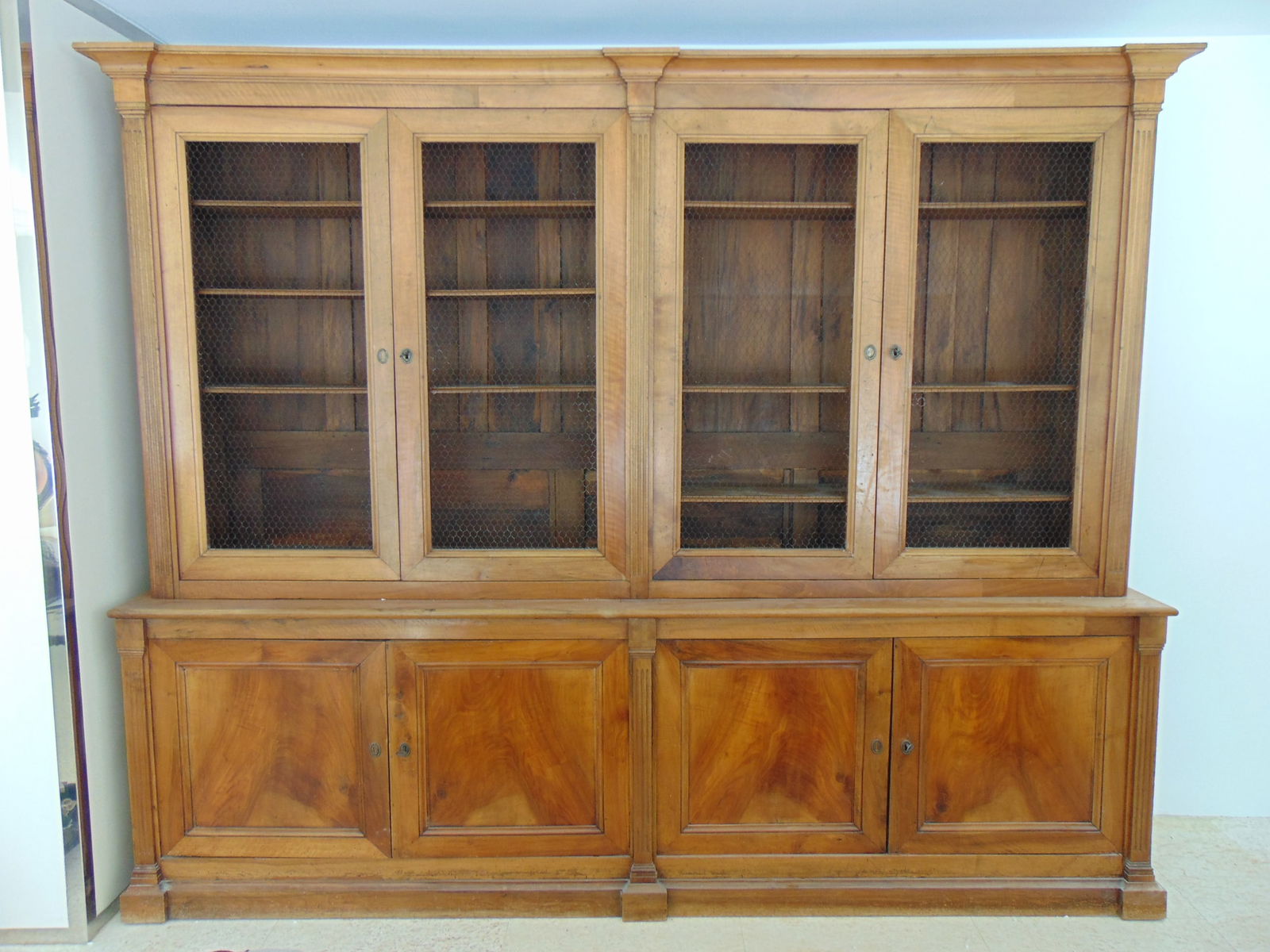 LARGE ENGLISH BLEACHED MAHOGANY