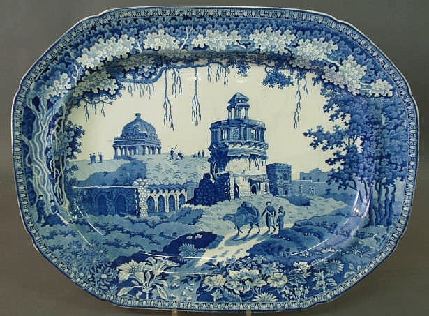 Large English blue transfer
