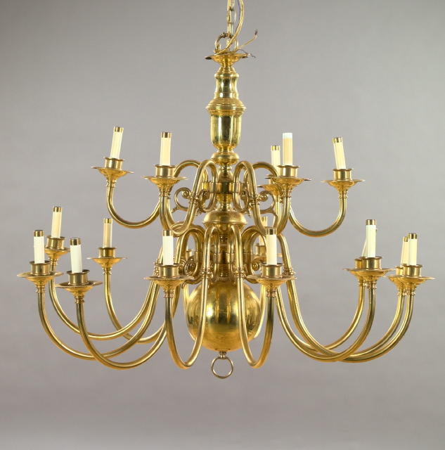 Large English Brass Tiered