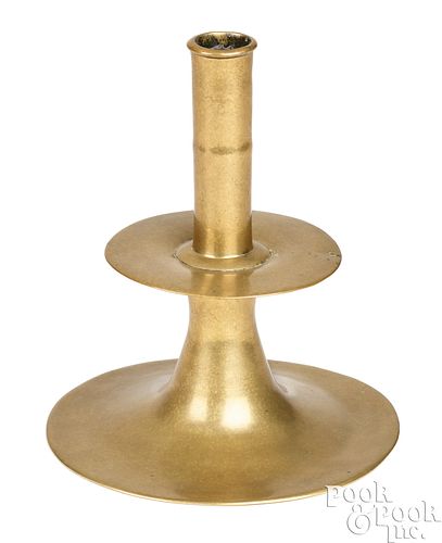LARGE ENGLISH BRASS TRUMPET