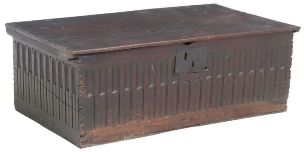 LARGE ENGLISH CARVED OAK BIBLE