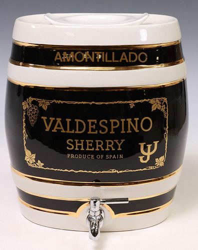 LARGE ENGLISH CERAMIC SHERRY BARREL