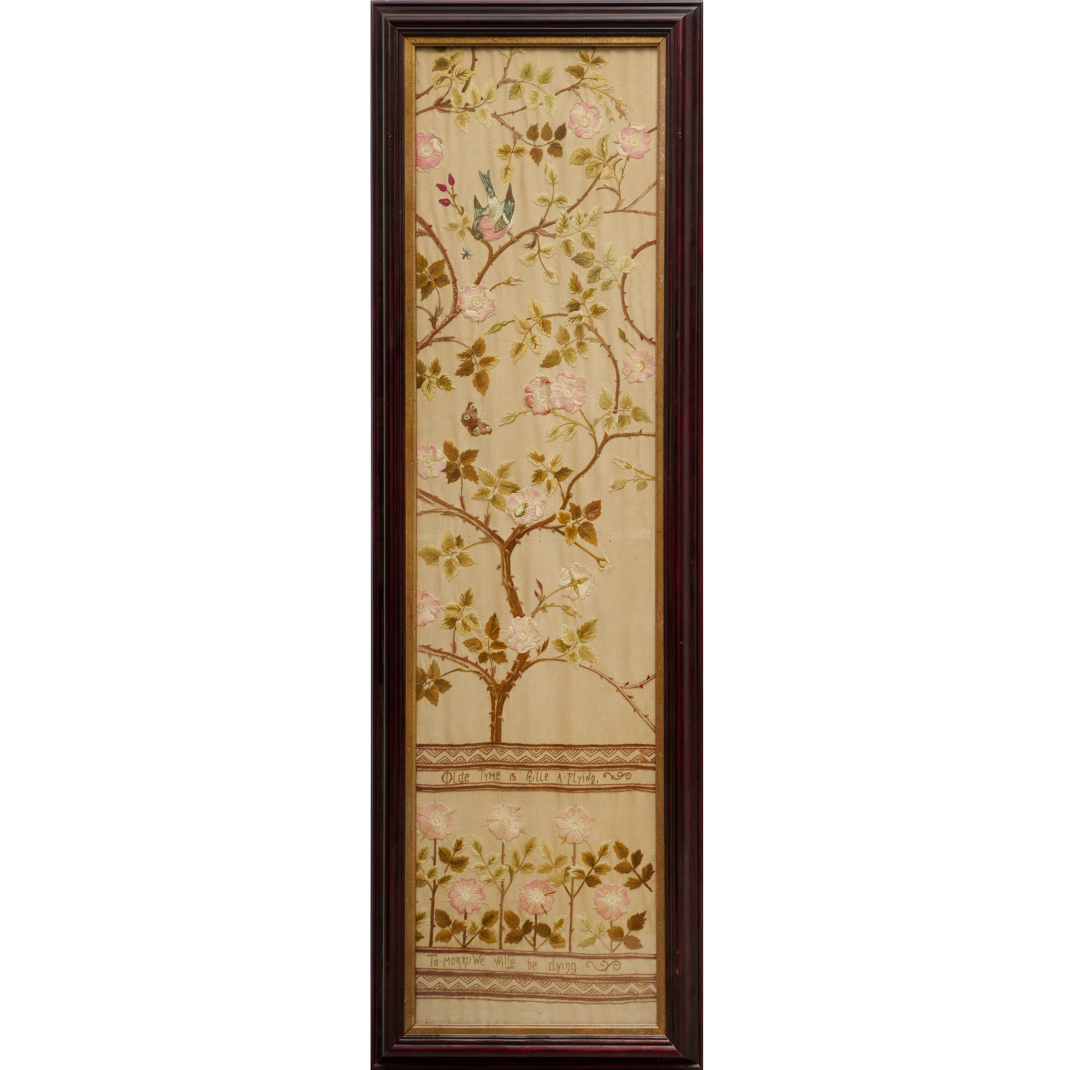 LARGE ENGLISH CREWEL WORK