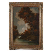 LARGE ENGLISH LANDSCAPE PAINTI