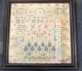 Large English needlework sampl