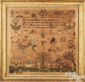 LARGE ENGLISH NEEDLEWORK SAMPL