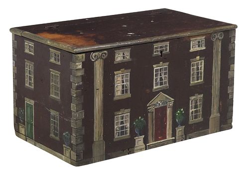 LARGE ENGLISH PAINT-DECORATED HOUSE
