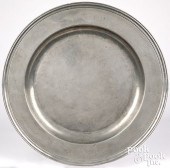 LARGE ENGLISH PEWTER CHARGER,