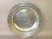 LARGE ENGLISH PEWTER DEEP DISH