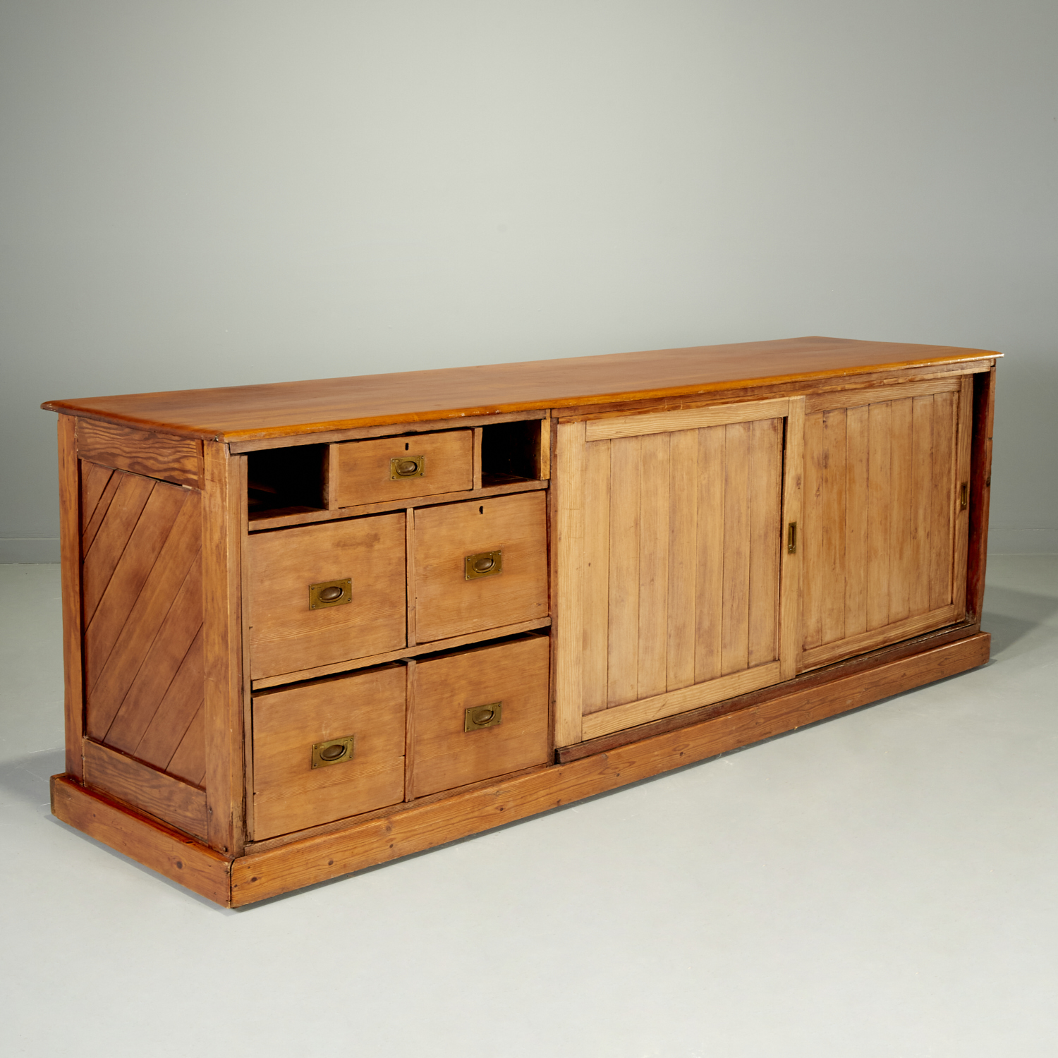 LARGE ENGLISH PINE MERCANTILE
