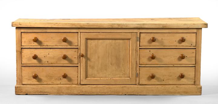 Large English Scrubbed Pine and