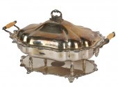LARGE ENGLISH SILVER-PLATE COV