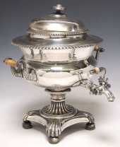 LARGE ENGLISH SILVERPLATE LIDD