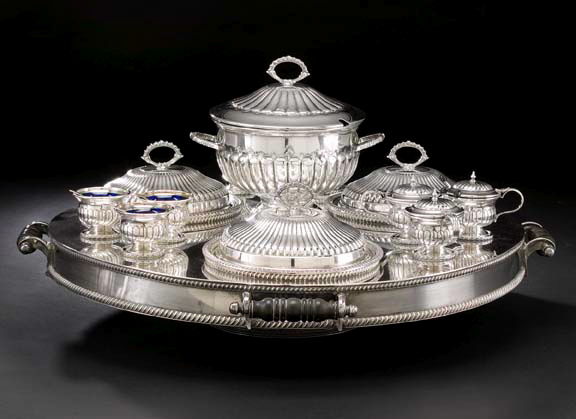 Large English Silverplate Sunday