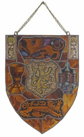 LARGE ENGLISH STAINED &AMP; LE
