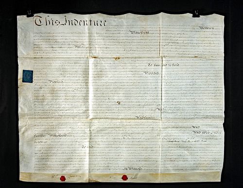 LARGE ENGLISH VELLUM INDENTURE