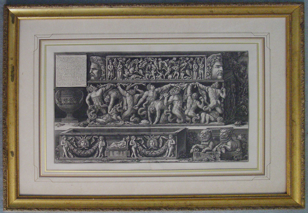 LARGE ENGRAVING BY PIRANESI:
