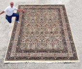 LARGE ESTATE ORIENTAL SILK & W