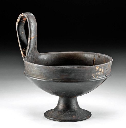LARGE ETRUSCAN BLACKWARE KYATHOS,