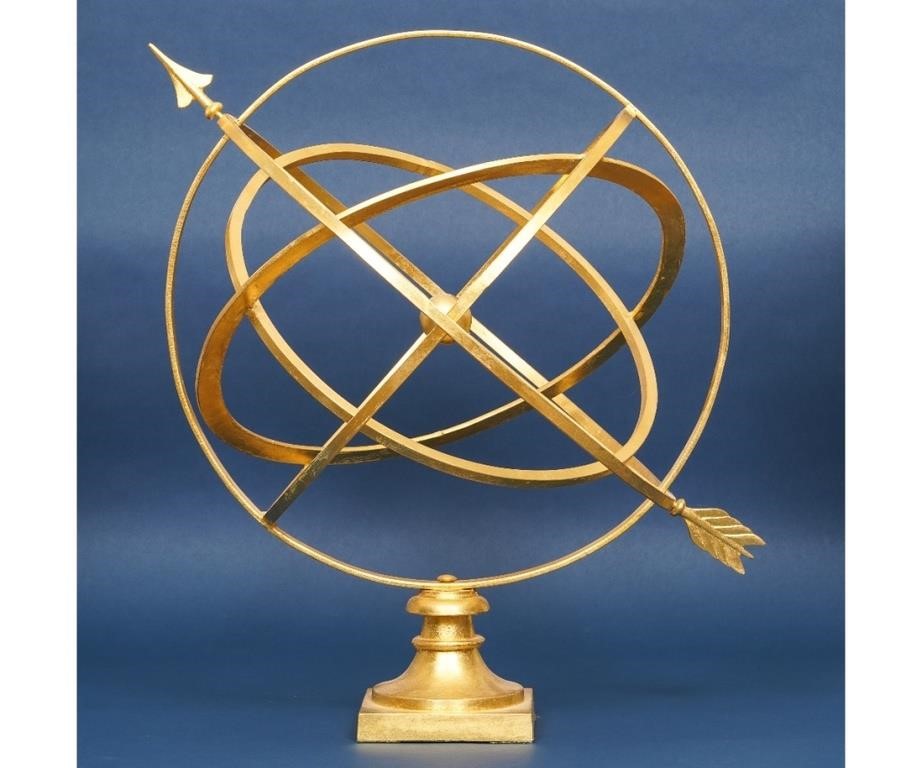 Large exterior metal armillary