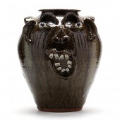 LARGE FACE JAR, CHARLES LISK (