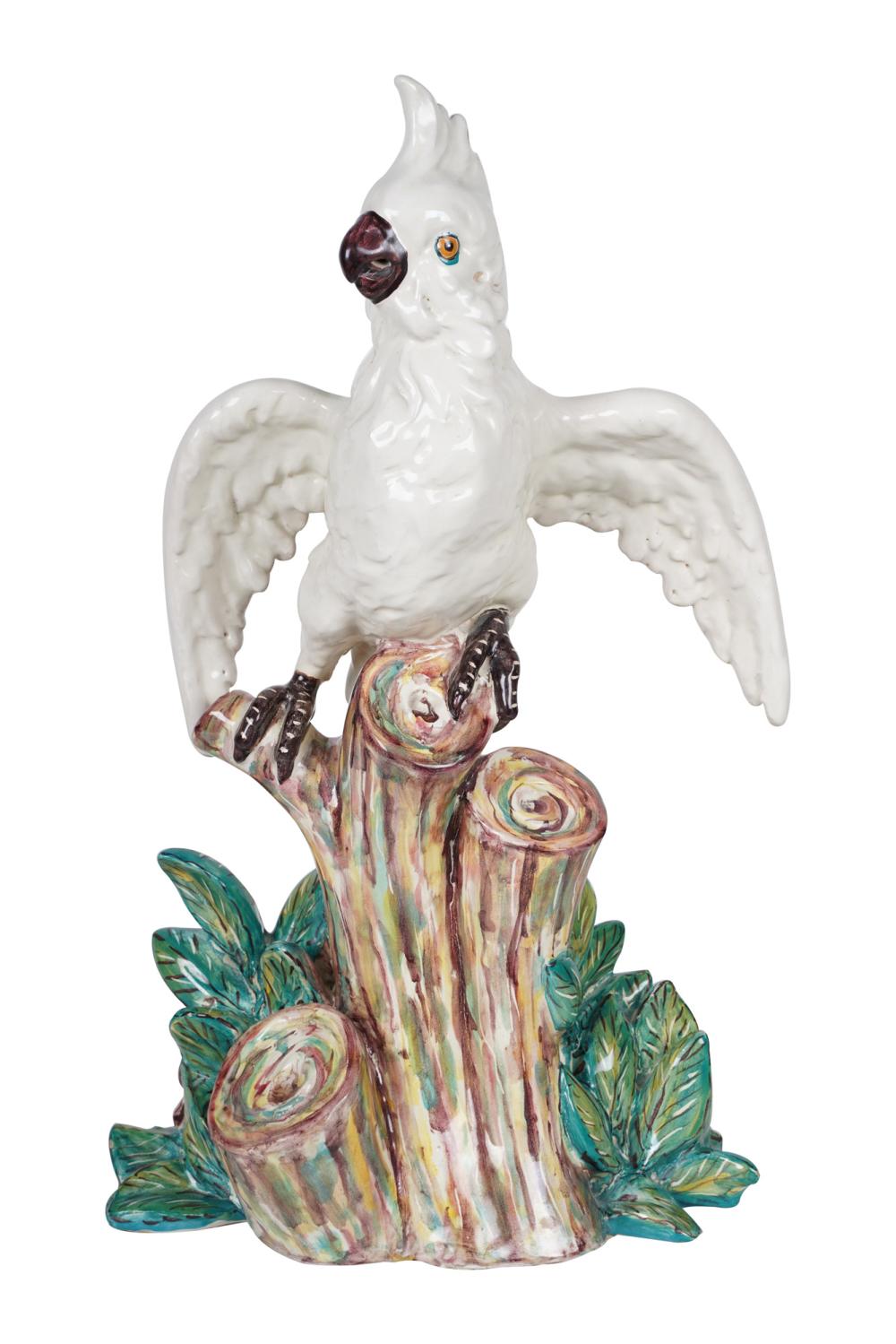 LARGE FAIENCE PORCELAIN