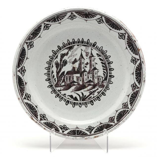 LARGE FAIENCE SERVING PLATTER