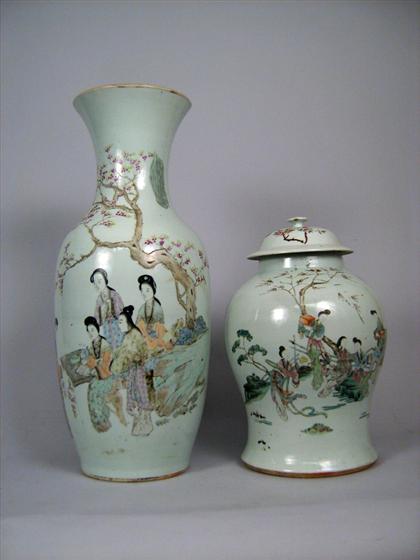 Large famille rose vase    Together