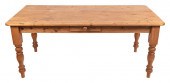LARGE FARMHOUSE-STYLE TABLE CO