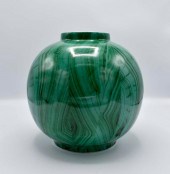 LARGE FAUX MALACHITE SPHERICAL