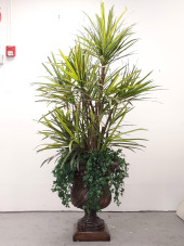 LARGE FAUX TROPICAL PLANT IN B