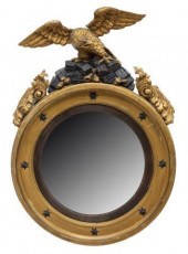 LARGE FEDERAL EAGLE CONVEX MIR