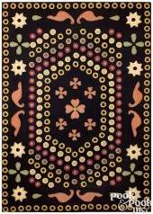 LARGE FELT APPLIQUé PENNY RUG