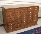 LARGE FIFTY-DRAWER FILE CHESTL