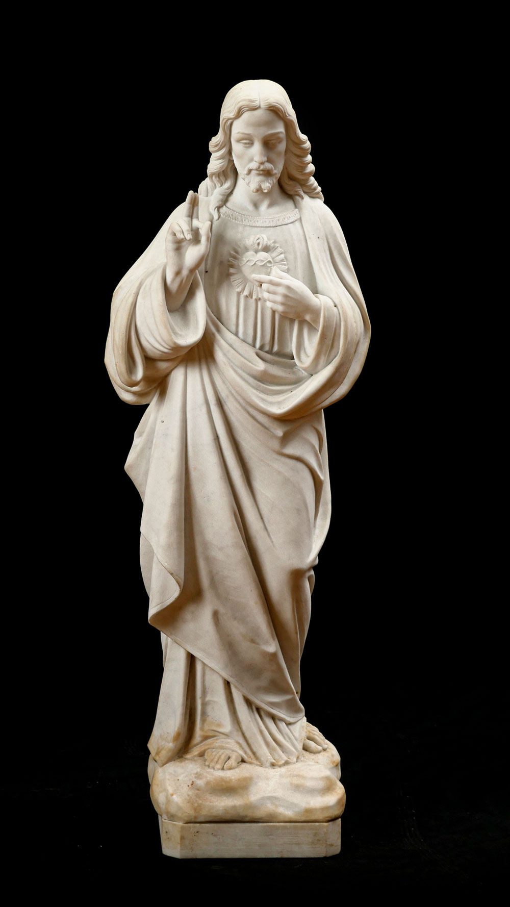 LARGE FINE CARRARA MARBLE SCULPTURE