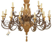 LARGE FINELY CARVED PINE &AMP;