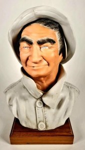 LARGE FISHERMAN BUST BY EDWARD
