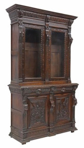 LARGE FLEMISH STYLE CARVED OAK