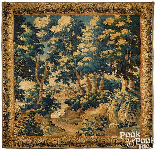 LARGE FLEMISH VERDURE TAPESTRY,
