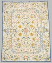 LARGE FLORAL NEEDLEPOINT RUGLA