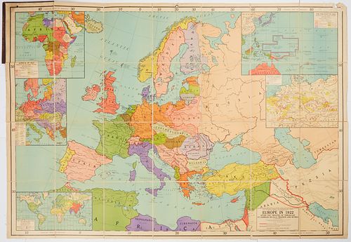 LARGE FOLD-OUT MAP EUROPE