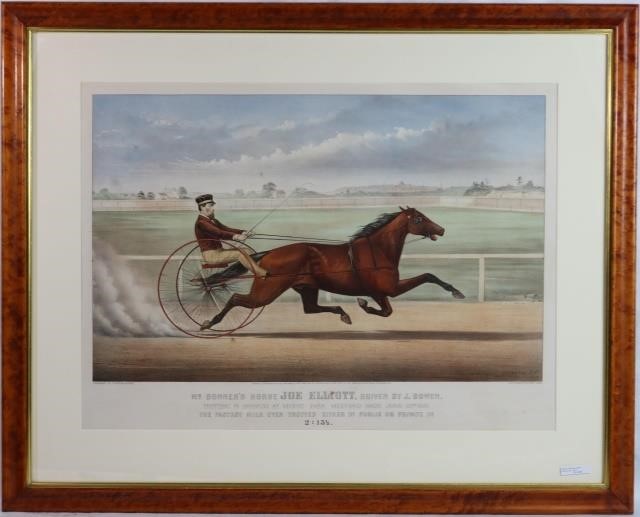 LARGE FOLIO OF CURRIER & IVES, HAND