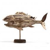 LARGE FOLK ART DRIFT WOOD SCUL