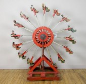 LARGE FOLK ART FERRIS WHEELLar