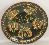 LARGE FOLK ART MORAVIAN SLIPWA