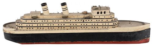 LARGE FOLK ART PASSENGER SHIP